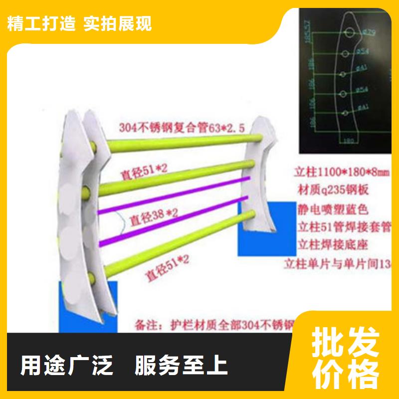 【桥梁防撞护栏镀锌管景观护栏支持拿样】