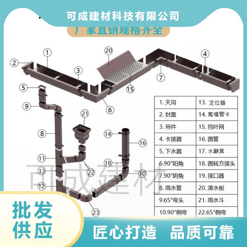 彩铝合金成品天沟在线咨询