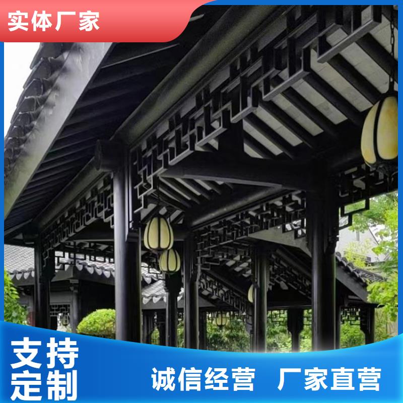 铝代木古建金花板安装