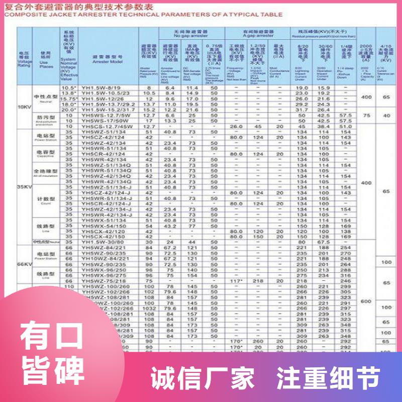 避雷器Y2.5W-3.8/9.5【浙江羿振电气有限公司】