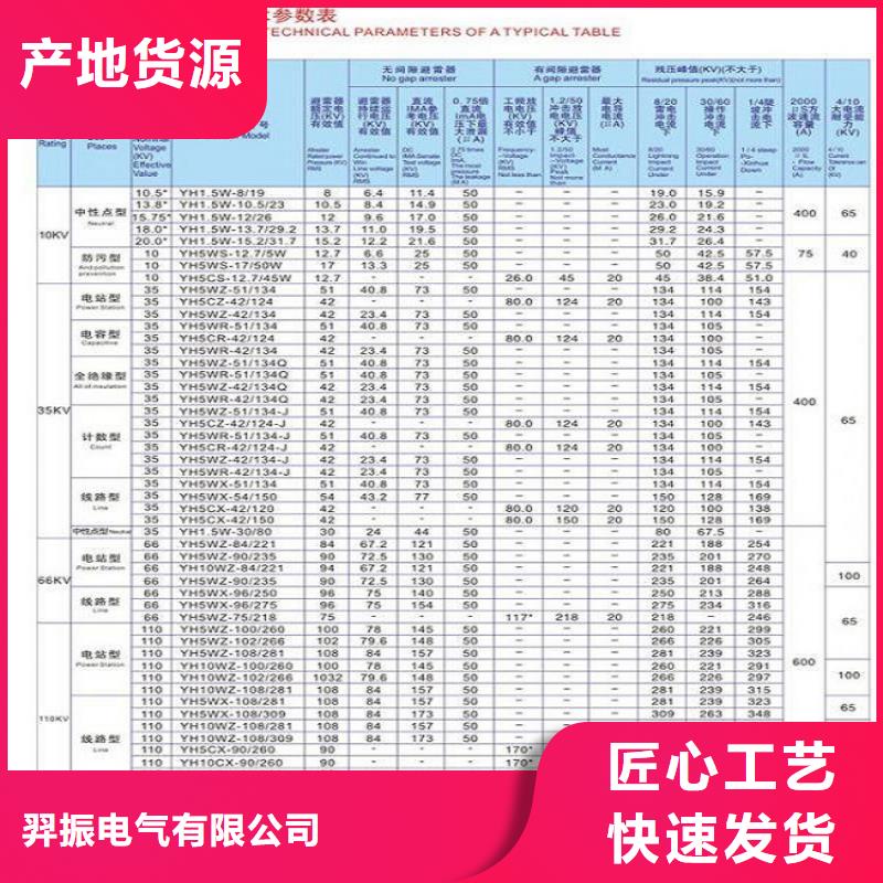 【羿振电气】避雷器YH2.5WD-13.5/31