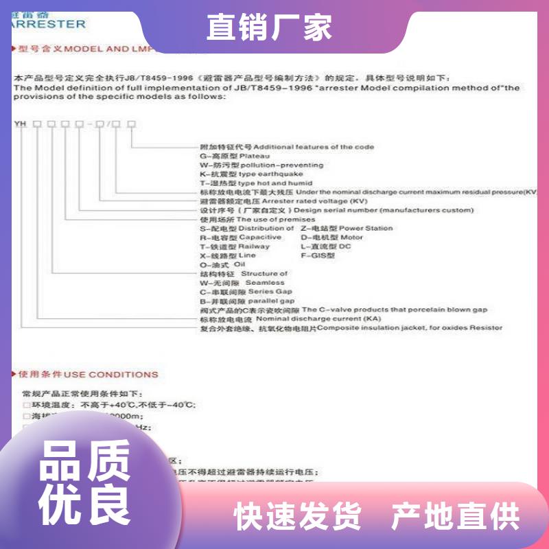 氧化锌避雷器Y10W5-108/281W【浙江羿振电气有限公司】