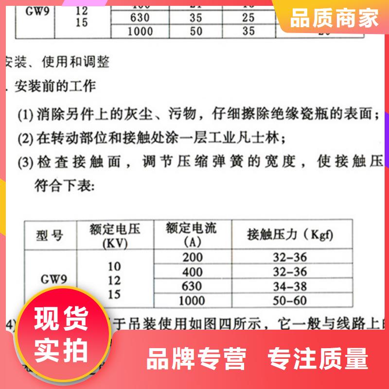 【GW9隔离开关】户外高压交流隔离开关：GW9-15/200A质量放心