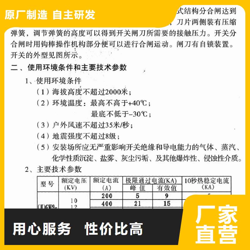 【隔离刀闸】HGW9-40.5/400A