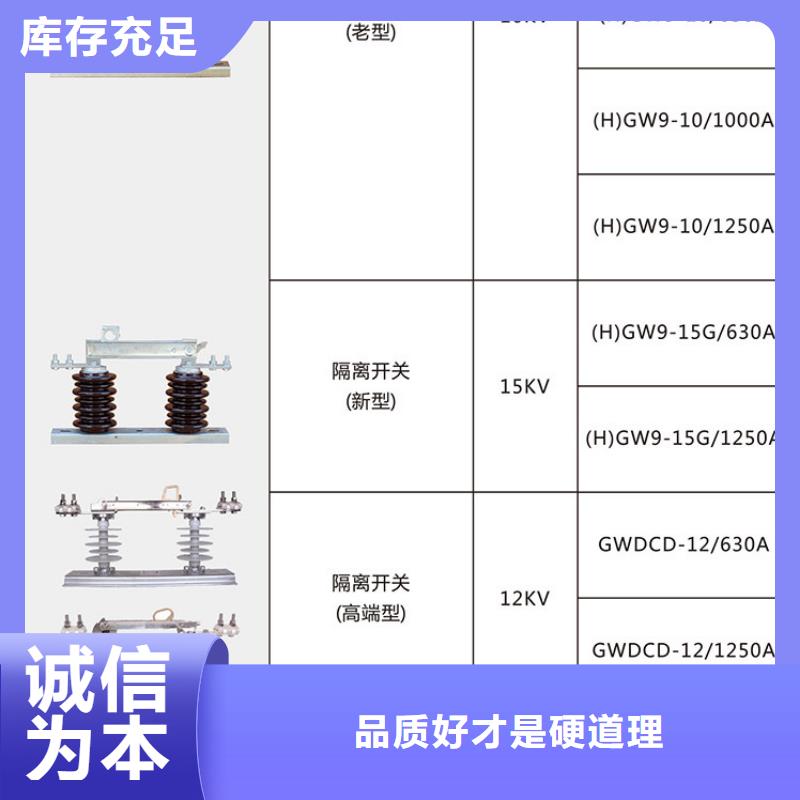 品牌【羿振电气】高压交流隔离开关GW9-12(G)W/630A隔离刀闸生产厂家