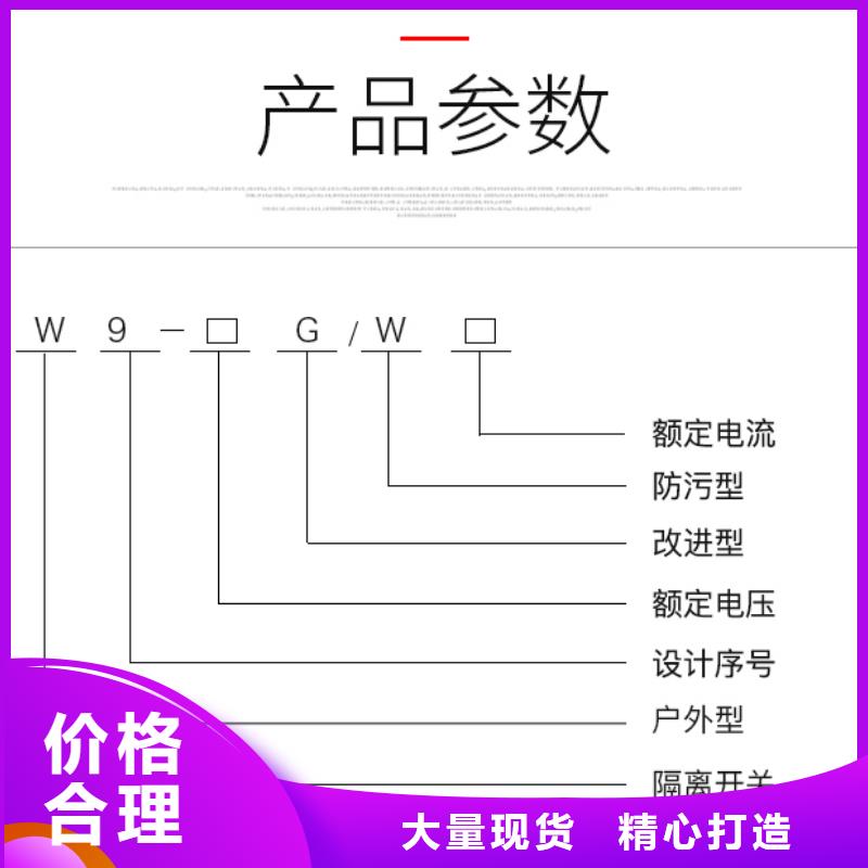 户外高压交流隔离开关：HGW9-10G/400A型号齐全.