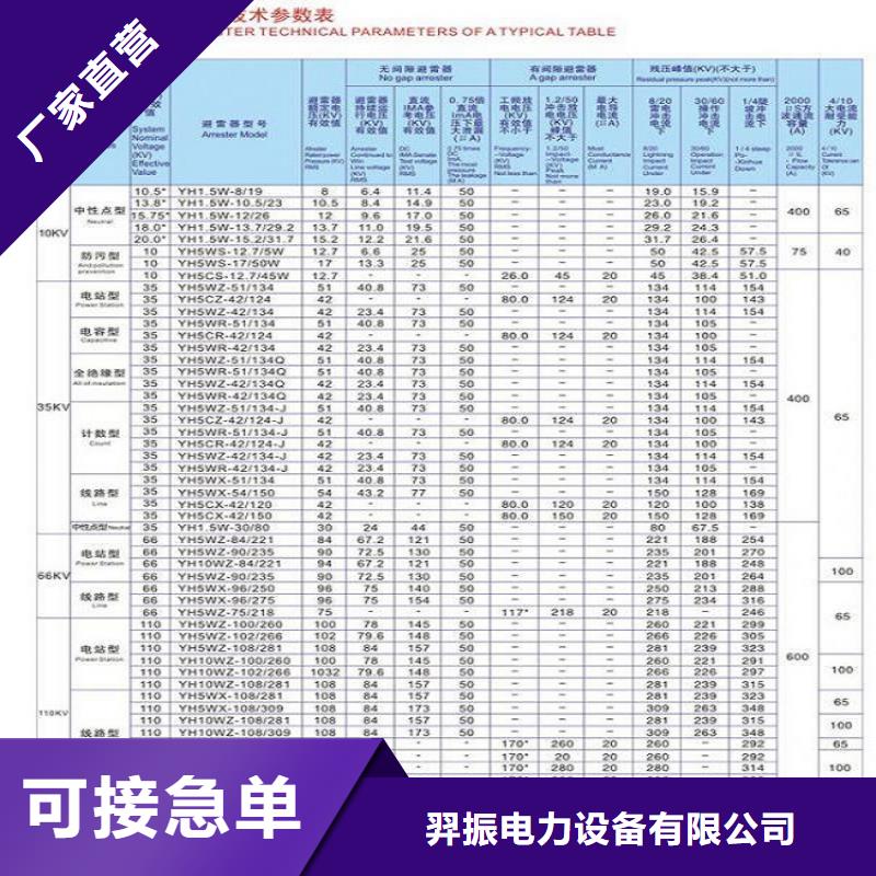 避雷器Y5W1-228/593W【羿振电力设备】