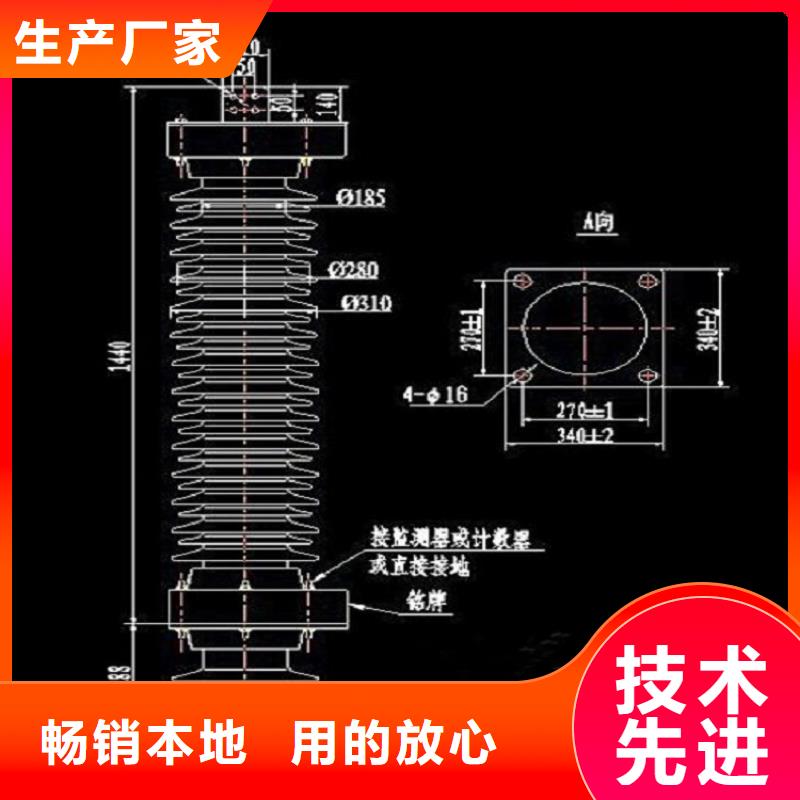 避雷器YH1.5W-55/132上海羿振电力设备有限公司