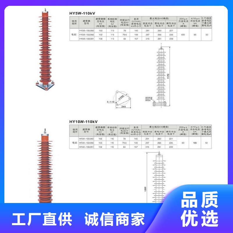 避雷器HY10WS-102/266【浙江羿振电气有限公司】