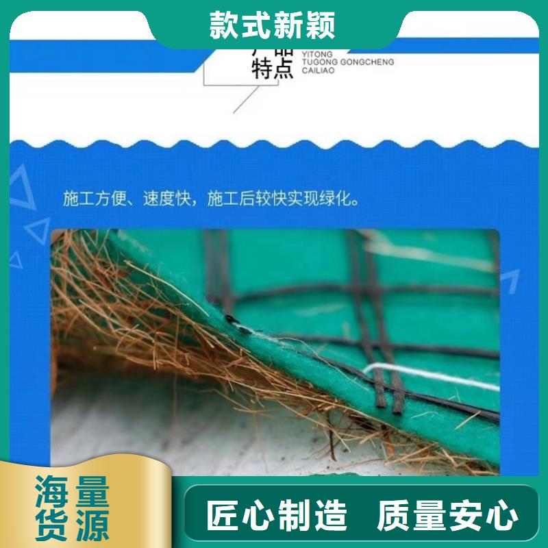 白沙县加筋抗冲生物毯河道环保草毯