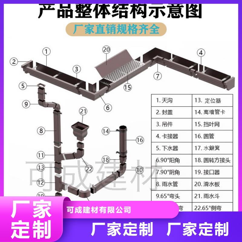 彩铝排水天沟定制