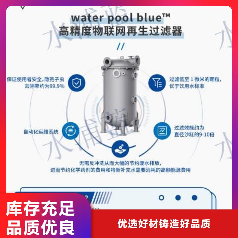 价格地道(水浦蓝)国标泳池介质再生过滤器厂家

