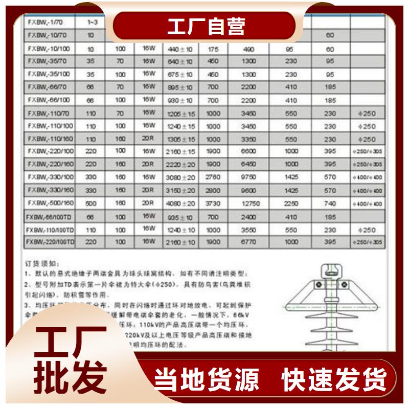 FXBW2-220/160高压复合棒型绝缘子