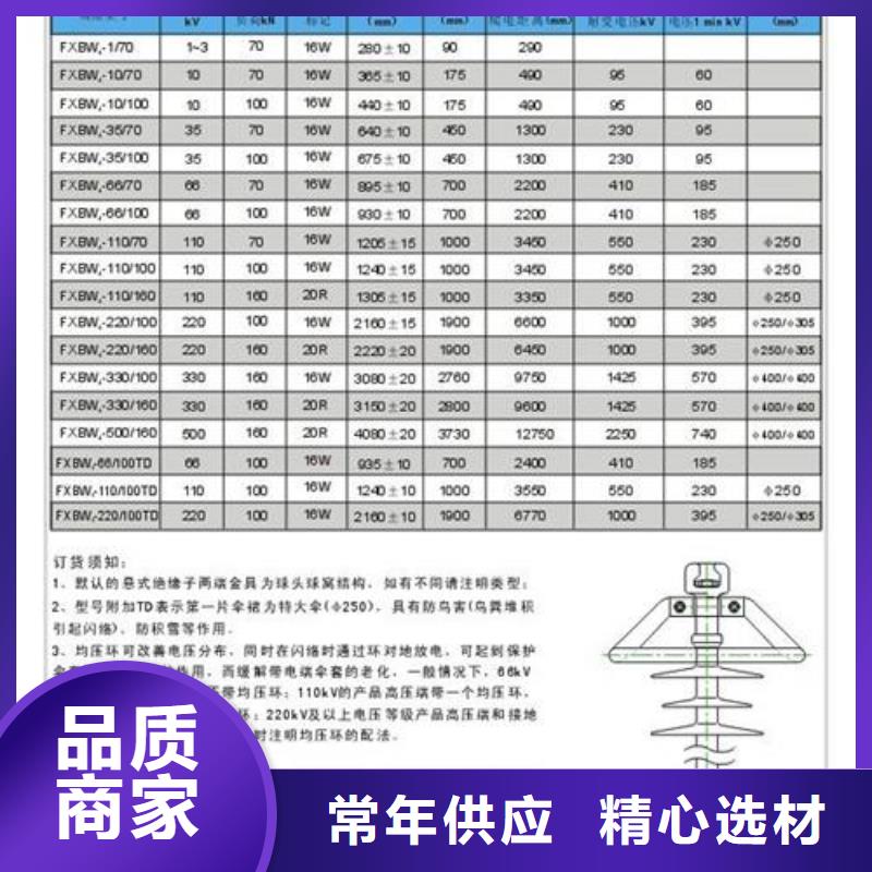 FXBW4-220/160硅胶棒型绝缘子